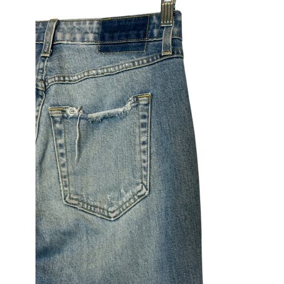 AMO Twist Fray Heartbreaker blue distressed skinny jeans size 25-2 - Picture 10 of 16